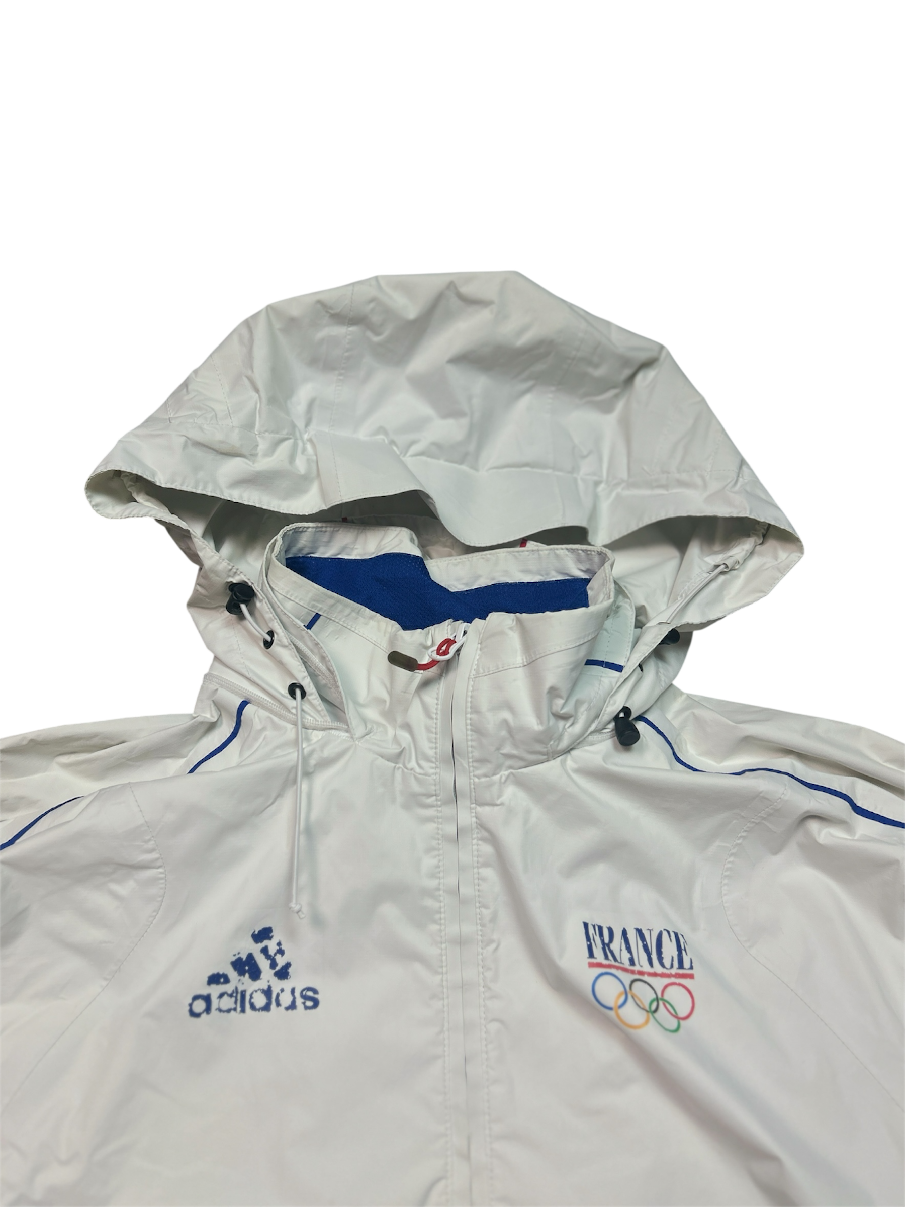 Vintage Adidas 1996 Frankreich Olympic Trackjacket (L)(Selten)