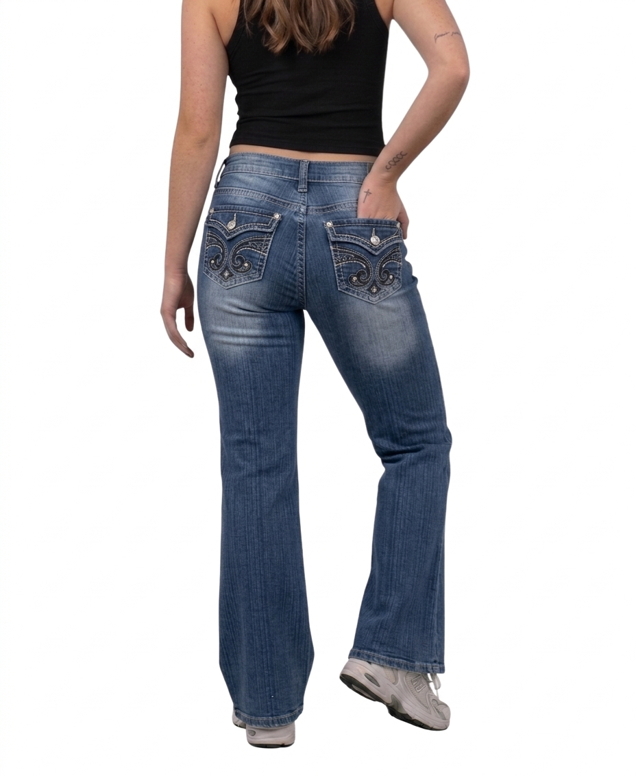 Y2K Hydraulic Jeans Frauen (36)